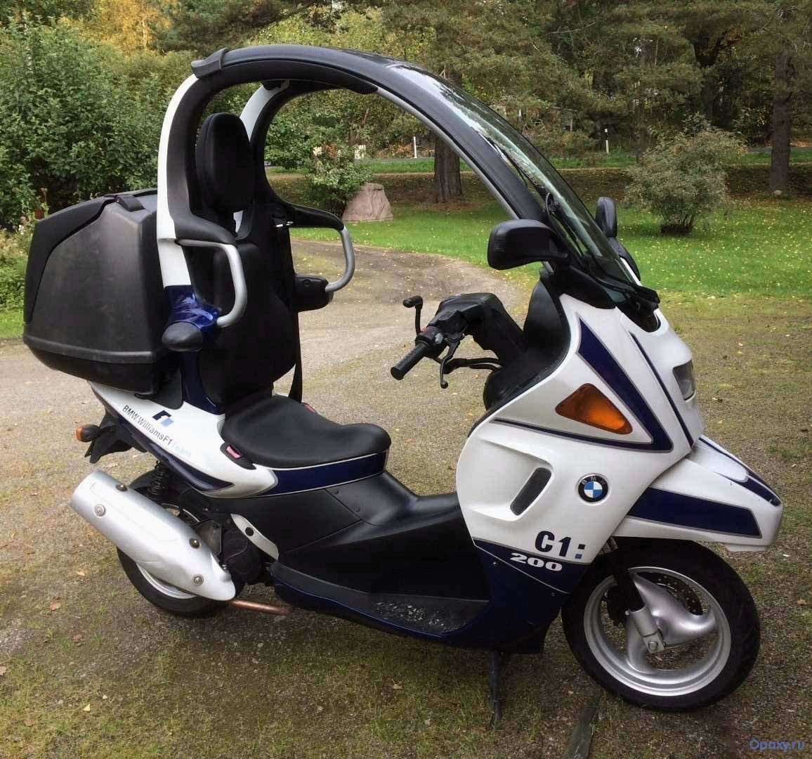 Обзор BMW C1 200 2001 года — уникальный скутер с безопасностью в приоритете
